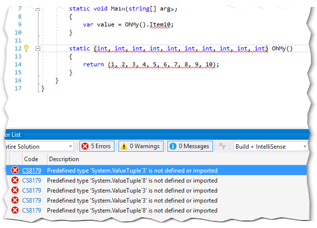 Tuples in C# 7